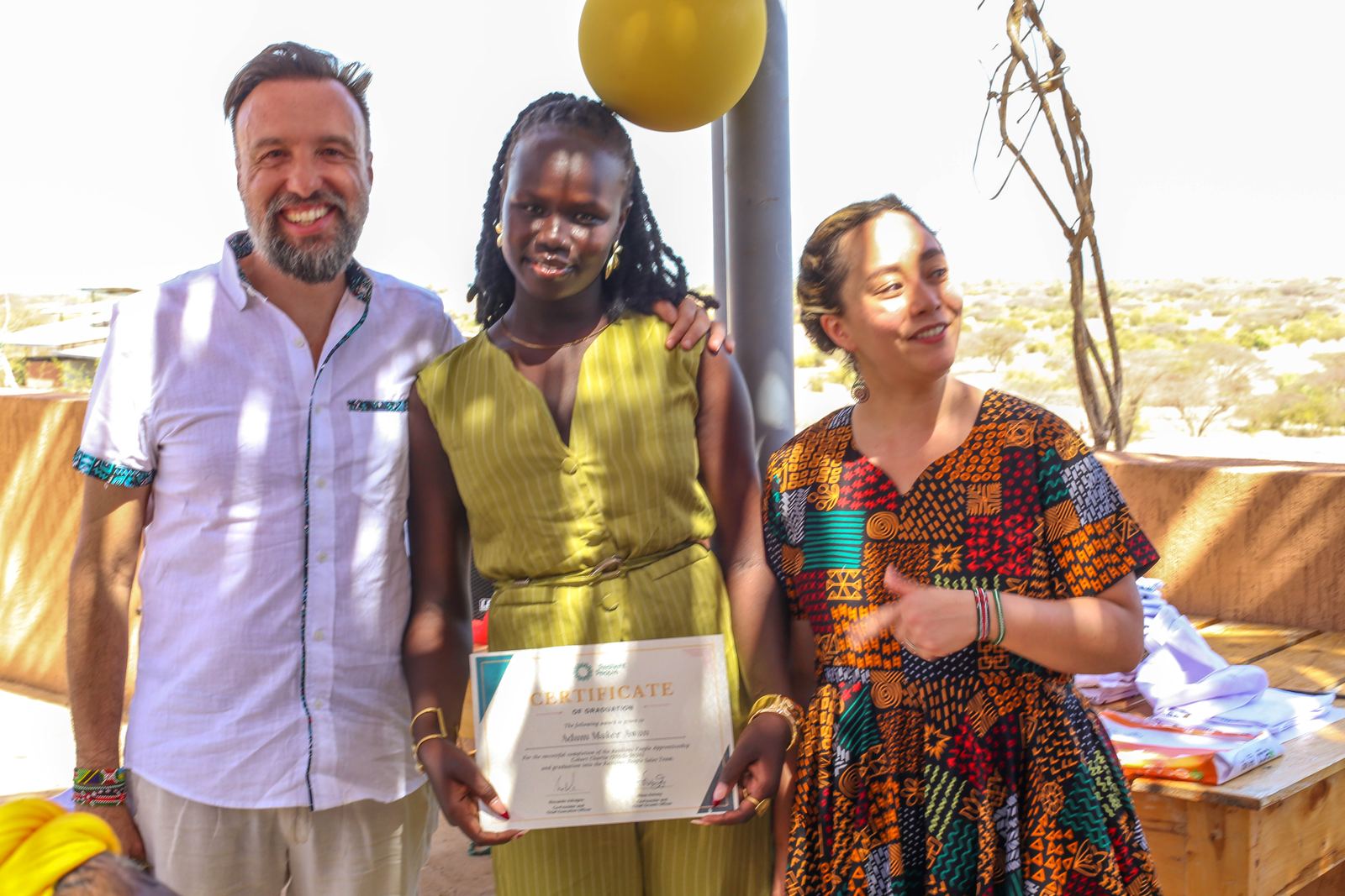 Graduation day in Turkana, Resilient People apprentices and team