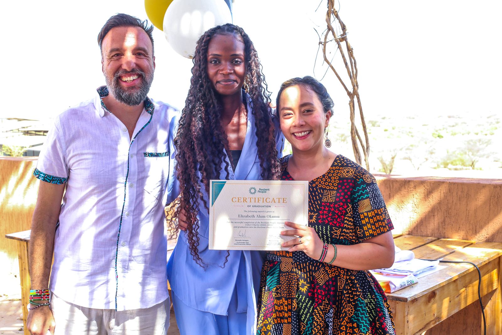 Graduation day in Turkana, Resilient People apprentices and team