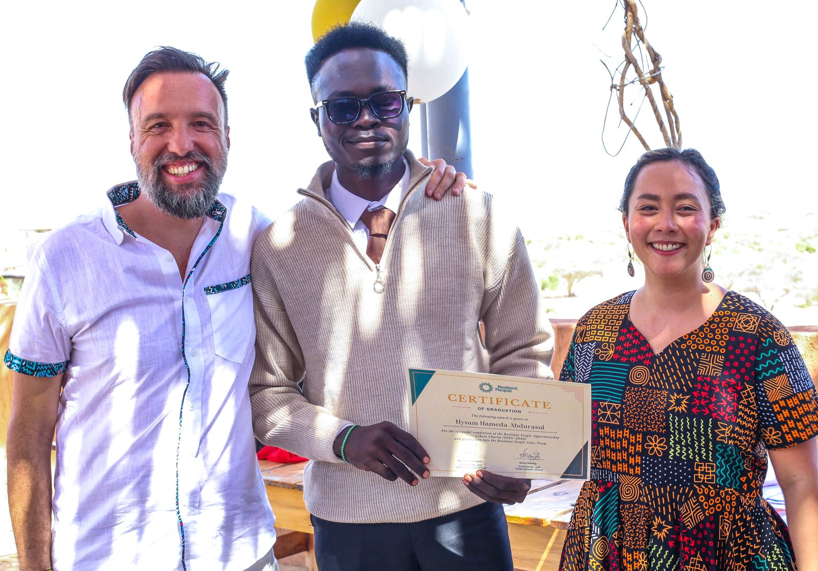 Graduation day in Turkana, Resilient People apprentices and team
