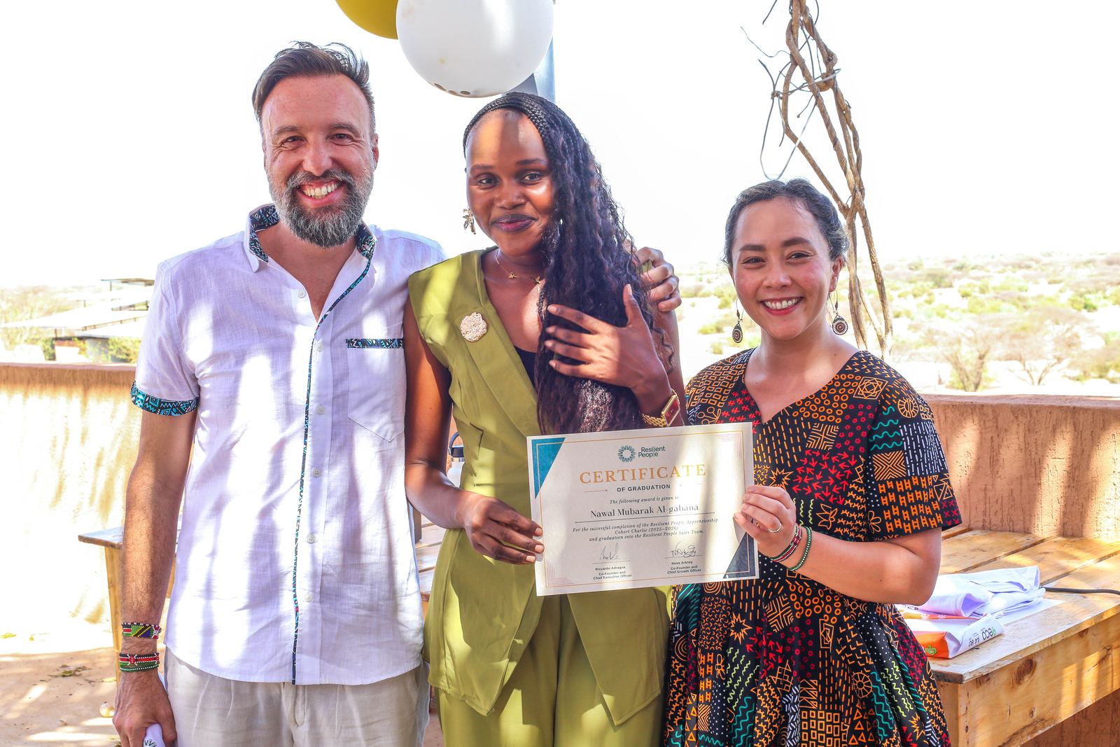 Graduation day in Turkana, Resilient People apprentices and team