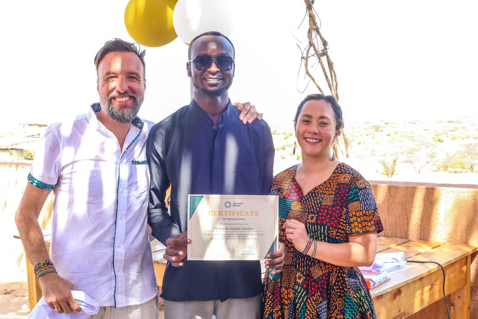 Graduation day in Turkana, Resilient People apprentices and team