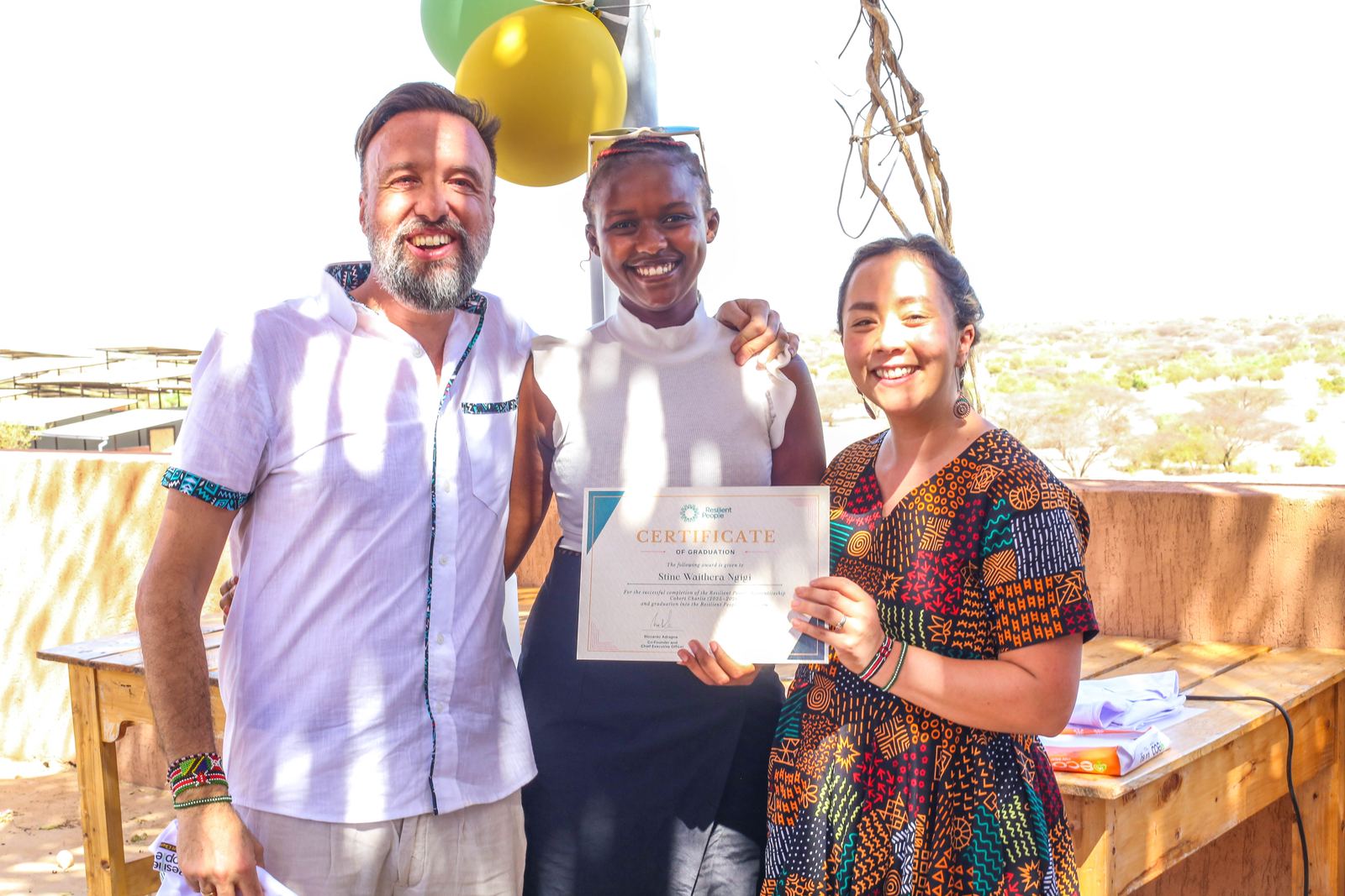 Graduation day in Turkana, Resilient People apprentices and team