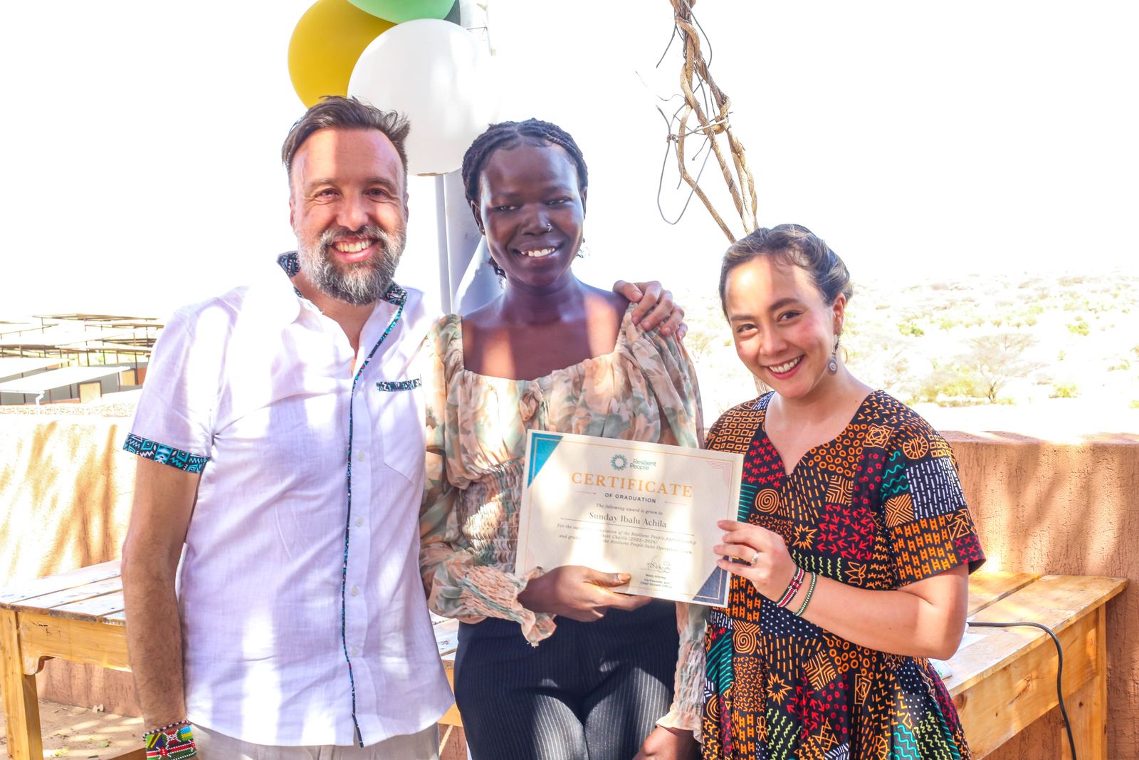 Graduation day in Turkana, Resilient People apprentices and team